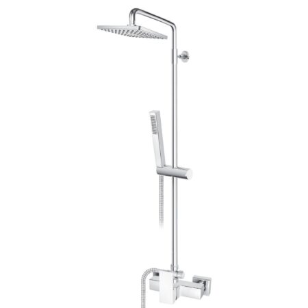 Armatura za tuš kad s stropnim in ročnim tušem ROSAN QUADRO JQ37251W