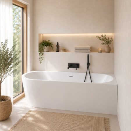 Prostostoječa kopalna kad Delta SPA MISTY 170x78x58 cm - desna