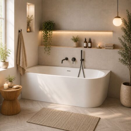 Prostostoječa kopalna kad Delta SPA MISTY 170x78x58 cm - leva