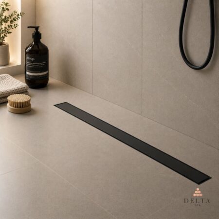 Tuš kanaleta Delta SPA INTRA 60 cm 2/1 - black