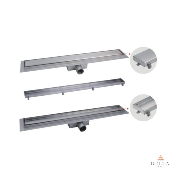 Tuš kanaleta Delta SPA INTRA 70 cm 2/1 - chrome - slika 3