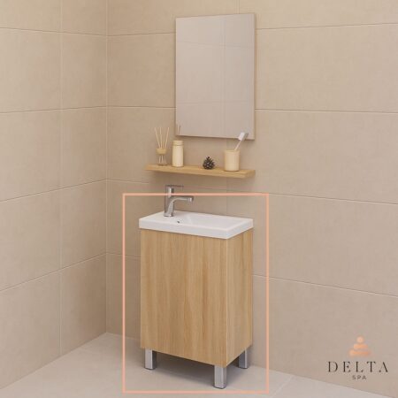 Talna omarica z umivalnikom Delta SPA KIARA 40 hrast sonoma