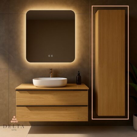 Viseča stranska omara Delta SPA LIA 160 hrast klasik