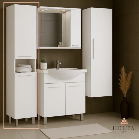 Talna stranska omara Delta SPA LORI 190 bela