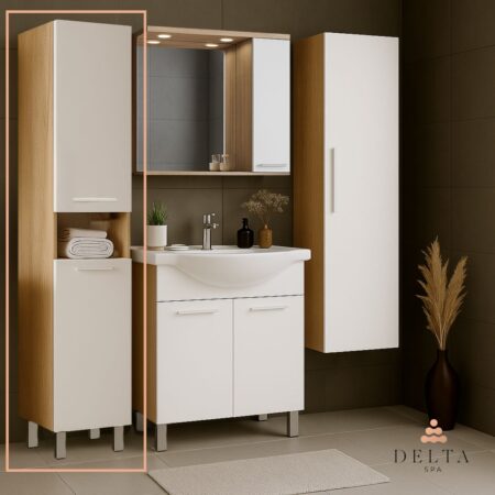 Talna stranska omara Delta SPA LORI 190 hrast sonoma
