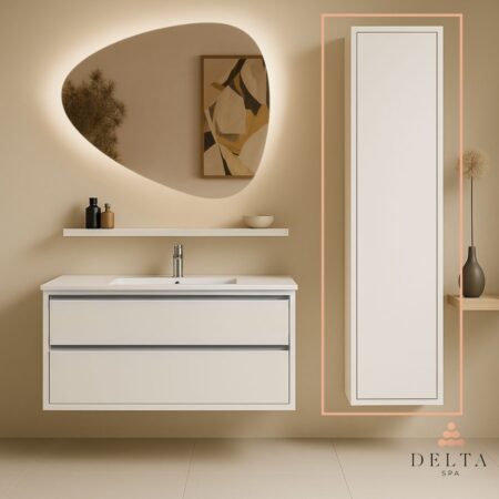 Viseča stranska omara Delta SPA LUMA 160 bela