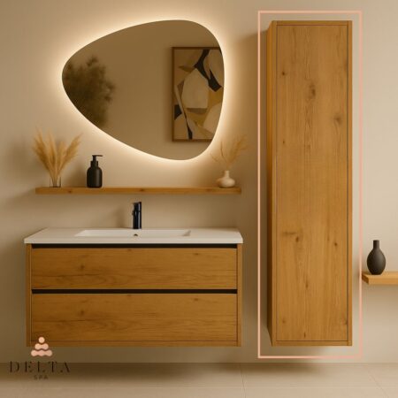 Viseča stranska omara Delta SPA LUMA 160 hrast zlati