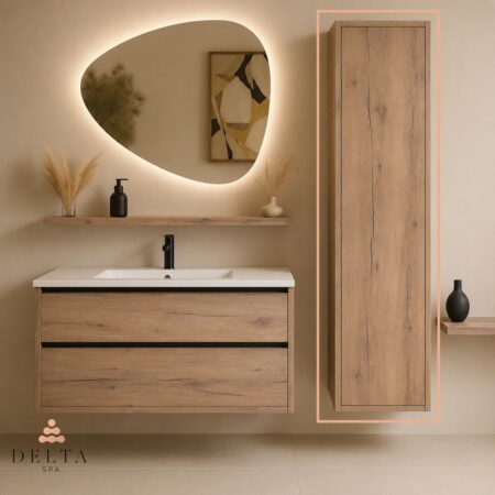 Viseča stranska omara Delta SPA LUMA 160 hrast zlati