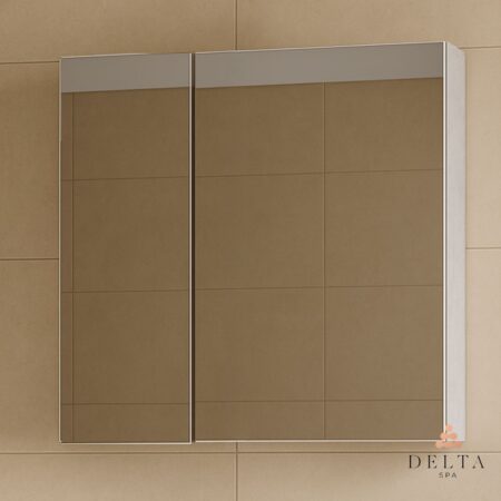 Omarica z ogledalom Delta SPA UNI 70 2 vrata - siva