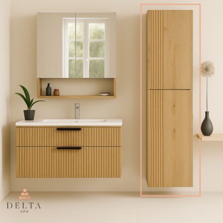 Viseča stranska omara Delta SPA ZENA 180 hrast zlati - 2 vrata