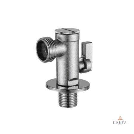 10 kom - Kotni ventil Delta SPA za pralni stroj – krom (1/2 x 3/4)