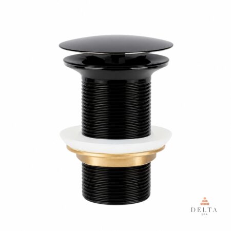Sifon klik-klak Delta SPA brez preliva - črn