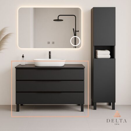 Talna omarica za pultni umivalnik Delta SPA KATE 100 antracit