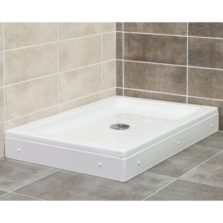 Pravokotna tuš kad z oblogo SC ALPINA 100x80x16 cm - DESNA