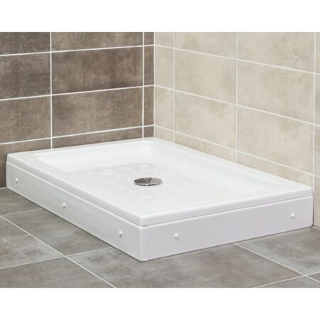 Pravokotna tuš kad z oblogo SC ALPINA 100x80x16 cm - LEVA