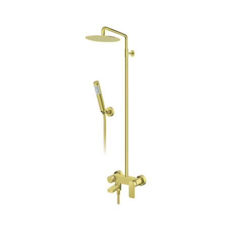 Tuš set s stropnim, ročnim tušem in izlivom ROSAN S2 GOLD 237351G